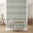Load image into Gallery viewer, Teal and Brown Striped Wallpaper, Cabana Wallpaper, Tropical Wallpaper, Coastal Wallpaper, Nautical Wallpaper, Peel &amp; Stick Wallpaper
