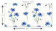 Load image into Gallery viewer, Blue Floral Wallpaper, Flower Wallpaper, Cottage Wallpaper, Vintage Farmhouse Wallpaper, Garden Wallpaper, Peel &amp; Stick Wallpaper
