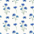Load image into Gallery viewer, Blue Floral Wallpaper, Flower Wallpaper, Cottage Wallpaper, Vintage Farmhouse Wallpaper, Garden Wallpaper, Peel &amp; Stick Wallpaper
