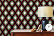 Load image into Gallery viewer, Mid Century Modern Wallpaper, Mid Mod Geometric Wallpaper, Retro Wallpaper, Vintage Wallpaper, MCM Wallpaper, Peel &amp; Stick Wallpaper
