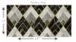 Load image into Gallery viewer, Art Deco Wallpaper, Black and Gold Wallpaper, Geometric Wallpaper, Marbled Wallpaper, Elegant Wallpaper, Removable Peel &amp; Stick Wallpaper
