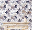 Load image into Gallery viewer, Purple Floral Wallpaper, Watercolor Wallpaper, Lilac Flower Wallpaper, Cottage Garden Wallpaper, Removable Peel &amp; Stick Wallpaper
