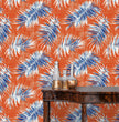 Load image into Gallery viewer, Topical Wallpaper, Palm Leaves Wallpaper, Bold Wallpaper, Coastal Wallpaper, Abstract Wallpaper, Beach Removable Peel &amp; Stick Wallpaper
