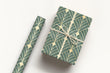 Load image into Gallery viewer, Art Deco Wrapping Paper, Geometric Gift Wrap, Elegant Wrapping Paper, Green and Gold Wrapping Paper, Unique Premium Gift Wrap
