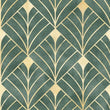 Load image into Gallery viewer, Art Deco Wrapping Paper, Geometric Gift Wrap, Elegant Wrapping Paper, Green and Gold Wrapping Paper, Unique Premium Gift Wrap
