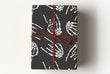 Load image into Gallery viewer, Bone Hands Wrapping Paper, Skeleton Gift Wrap, Black Gothic Wrapping Paper, Punk Wrapping Paper, Unique Premium Gift Wrap
