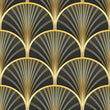 Load image into Gallery viewer, Art Deco Wrapping Paper, Geometric Gift Wrap, Elegant Wrapping Paper, Black and Gold Wrapping Paper, Unique Premium Gift Wrap

