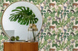 Load image into Gallery viewer, Jungle Wallpaper, Palm Trees Wallpaper, Tropical Wallpaper, Animal Wallpaper, African Wallpaper, Green Removable Peel &amp; Stick Wallpaper
