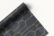 Load image into Gallery viewer, Art Deco Christmas Wrapping Paper, Black and Gold Gift Wrap, Elegant Wrapping Paper, Vintage Wrapping Paper, Geometric Premium Gift Wrap
