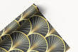 Load image into Gallery viewer, Art Deco Wrapping Paper, Geometric Gift Wrap, Elegant Wrapping Paper, Black and Gold Wrapping Paper, Unique Premium Gift Wrap
