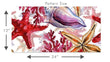 Load image into Gallery viewer, Starfish Wallpaper, Tropical Wallpaper, Coastal Wallpaper, Pink Beach Seashell Wallpaper, Peel &amp; Stick Wallpaper, Fabric Wallpaper
