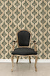 Load image into Gallery viewer, Art Deco Wallpaper, Victorian Wallpaper, Vintage Wallpaper, Damask Wallpaper, Peel and Stick Wallpaper, Fabric Wallpaper

