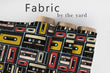 Load image into Gallery viewer, Retro Cassette Tape Fabric, Vintage 80s Music Print Textiles, Audio Mixtape Material for Upholstery, Home Decor &amp; DIY Sewing Projects
