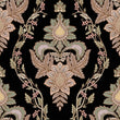Load image into Gallery viewer, Vintage Damask Fabric, Elegant Baroque Textiles, Ornate Floral Material, Classic Upholstery Fabric by the Yard for Luxury Home Décor
