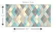 Load image into Gallery viewer, Modern Diamond Wallpaper – Soft Geometric Pattern in Blue, Beige and Gray, Mid Century Style Wall Decor, Minimalist Wallpaper
