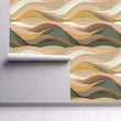 Load image into Gallery viewer, Abstract Landscape Wallpaper – Organic Modern Hills Pattern in Neutral Earth Tones, Mid Century Inspired Wall Decor Wallpaper
