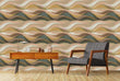 Load image into Gallery viewer, Abstract Landscape Wallpaper – Organic Modern Hills Pattern in Neutral Earth Tones, Mid Century Inspired Wall Decor Wallpaper

