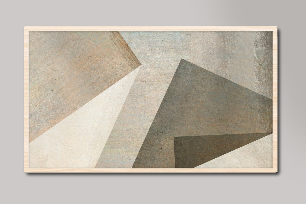 Geometric Pyramid Abstract Samsung Frame TV Digital Art