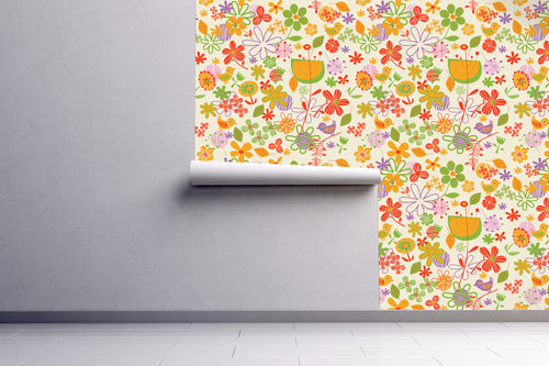 Kids Floral Wallpaper