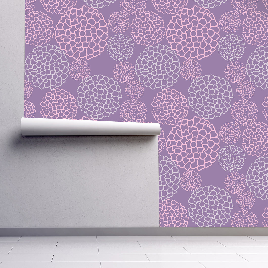 Brooklyn Drive Lavender Geometric Peel and Stick Wallpaper