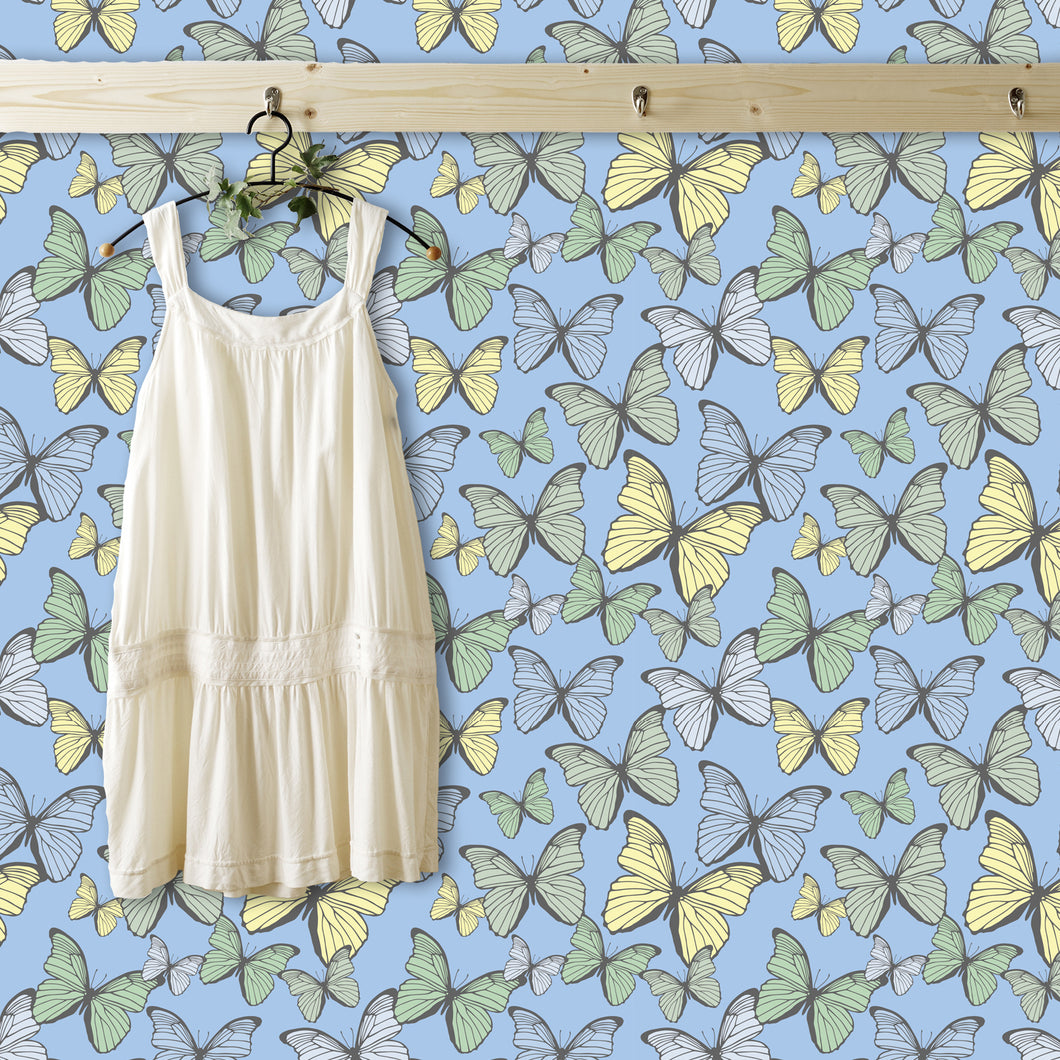 Charlotte Court Butterfly Peel and Stick Wallpaper