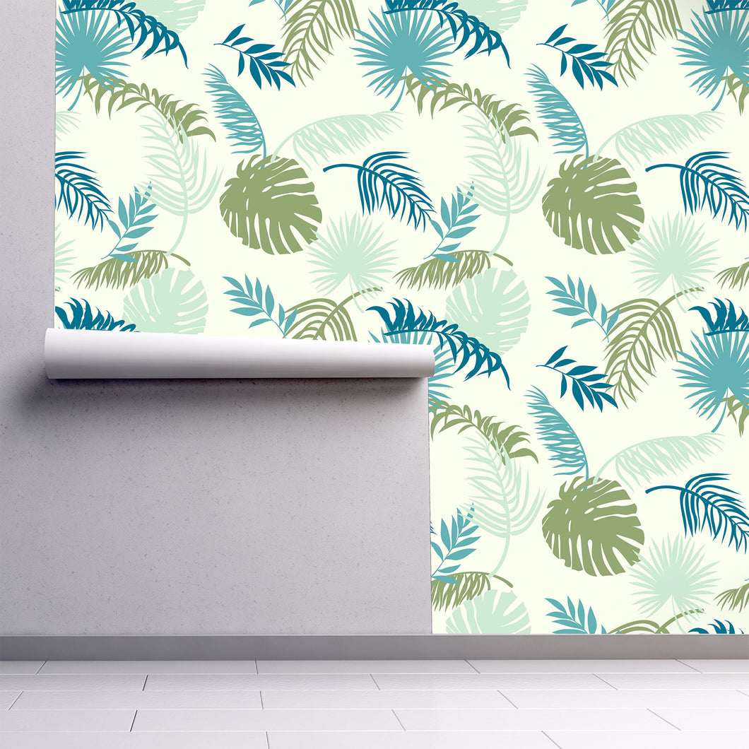 Blue Lagoon Dr. Tropical Wallpaper