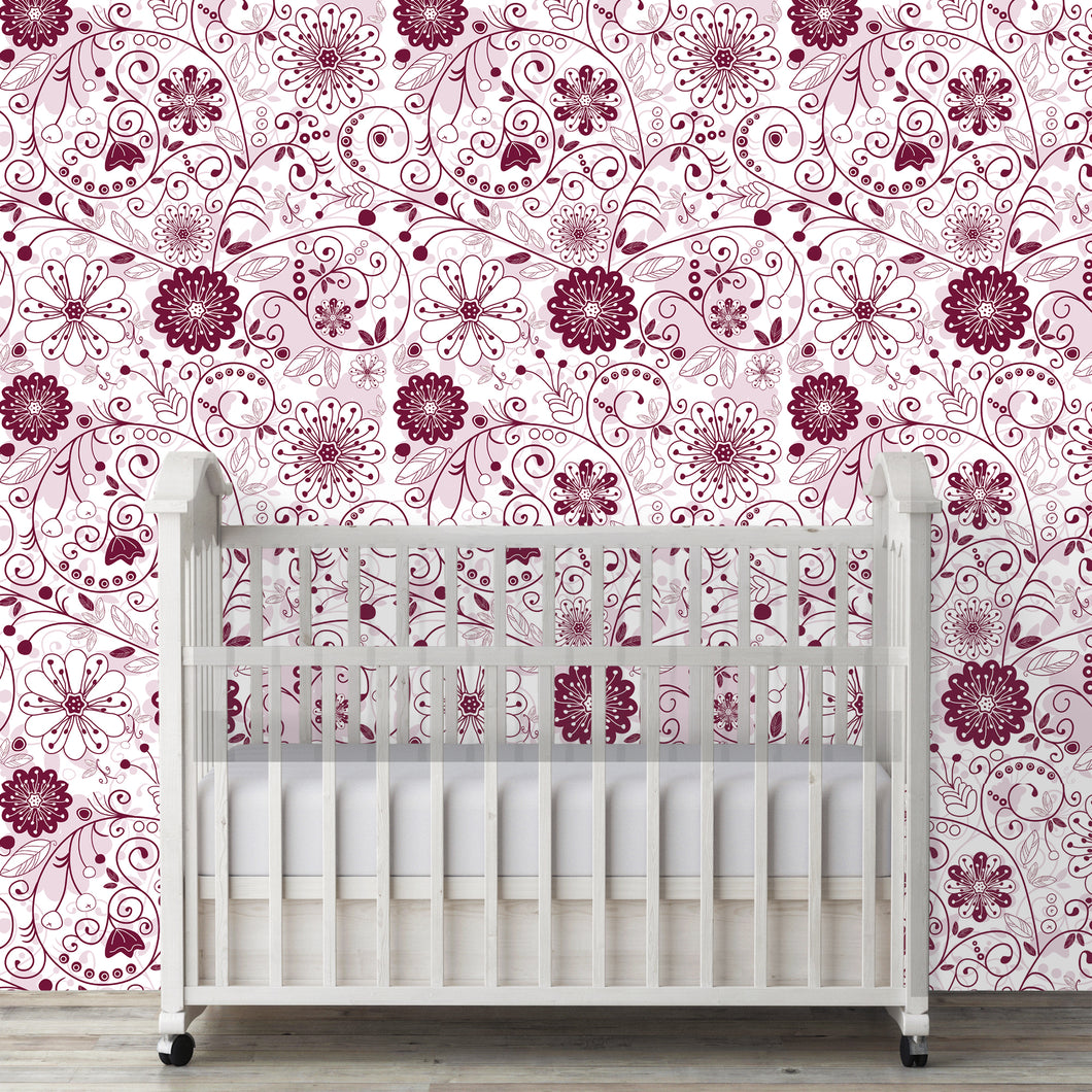Cassie Avenue Floral Peel and Stick Wallpaper
