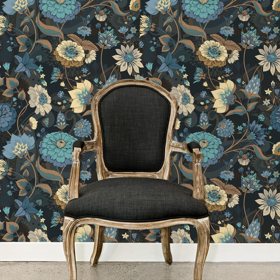 Shadwell Gardens Floral Victorian Wallpaper