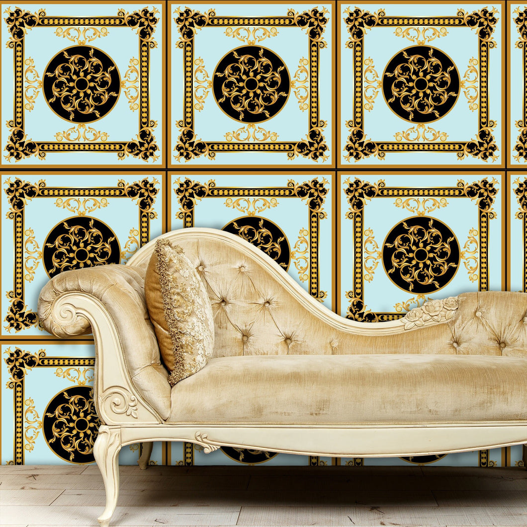 Victorian Wallpaper, Antique Wallpaper, Gold Wallpaper, Baroque Wallpaper, Art Nouveau Wallpaper, Peel & Stick Wallpaper, Fabric Wallpaper