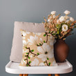 Load image into Gallery viewer, White Floral Throw Pillow for Couch Sofa or Bed, Victorian Cushion, Flower Interior, Farmhouse Style, Cottage Decor, Cushion &amp; Insert
